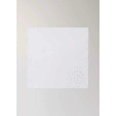 Lot de 2 serviettes de table en lin brodé confettis MANGO HOME