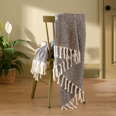 Tweedie Brushed Herringbone Throw FURN.