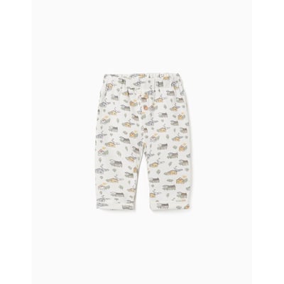 Pantalon en coton peigné avec motif maison et arbre ZIPPY