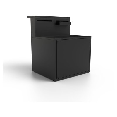 Meuble de cuisine extérieure SPAF CBN meube pour plancha, porte rangement, pieds réglables, largeur 90 cm FORGE ADOUR