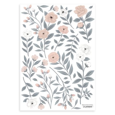 Stickers muraux grandes fleurs GRACE LILIPINSO