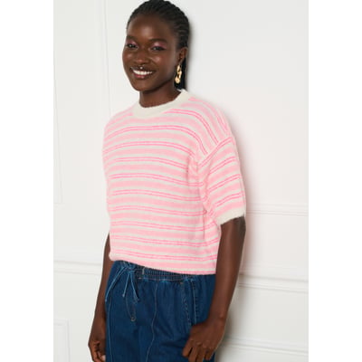 Pull rayé manches courtes LOLALIZA