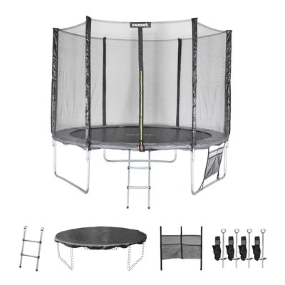 Trampoline 305cm avec pack d'accessoires MARS XXL SWEEEK
