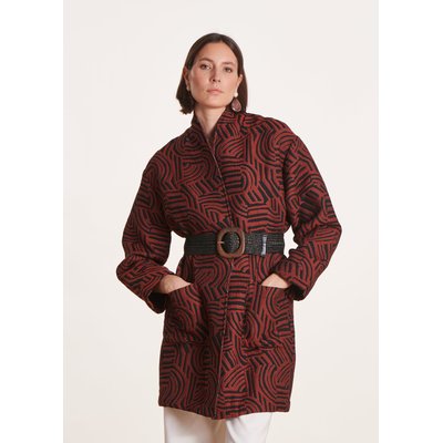 Manteau 3/4 ceinturé LA FEE MARABOUTEE