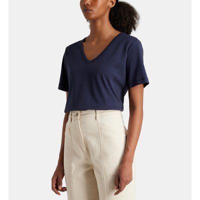 T-shirt Droit Uni Less En Coton Bio JODHPUR