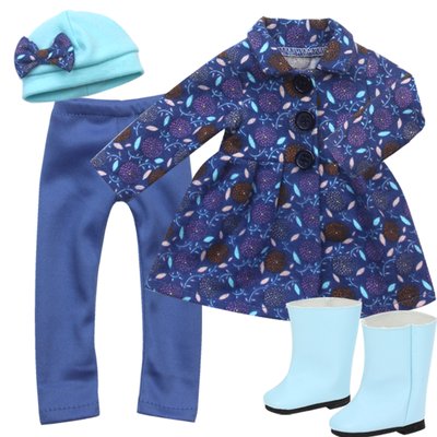 4 Pc Lot Vêtements Poupée TEAMSON KIDS