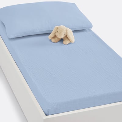 Drap-housse bébé gaze de coton uni, Kumla LA REDOUTE INTERIEURS