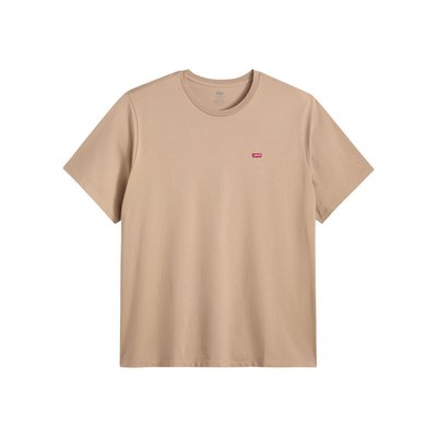 Tee-shirt coupe droite Levi's® Grande Taille en coton beige avec le logo brodé en petit - Taille 4XL LEVI'S