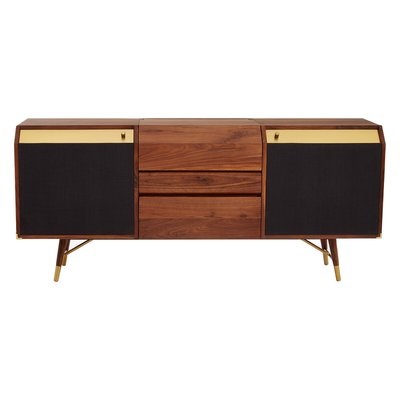 Retro Solid Walnut Sideboard SO'HOME