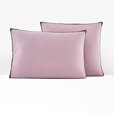 Taie d'oreiller percale de coton, Bolzano mauve LA REDOUTE INTERIEURS