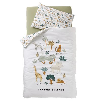 Parure housse de couette + taie d'oreiller SAVANA VERTBAUDET
