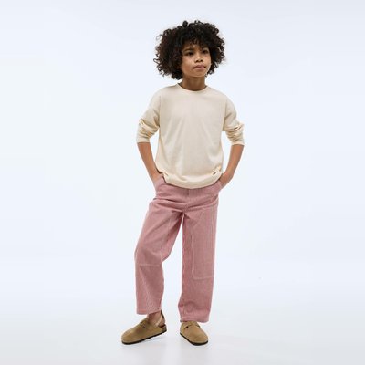 Pantalon carpenter uni en coton MONOPRIX