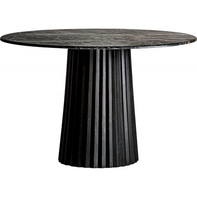 Table de salon marbre, ronde, Plissé Wood RECOLLECTION