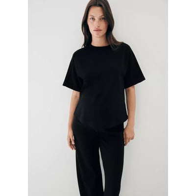 T-shirt de maternité avec détails de couture MANGO