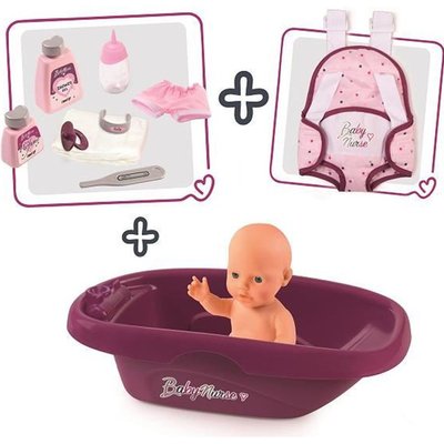 Set Baignoire Et Poupon Baby Nurse - Smoby SMOBY