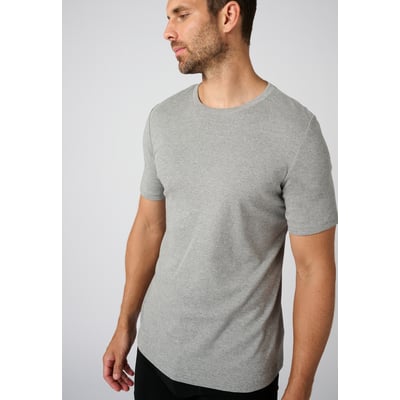 Lot de 2 t-shirts col rond,  pur coton peigné DAMART