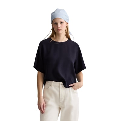 Chemisier à crop relaxed en TENCEL™ Lyocell MARC O’POLO DENIM