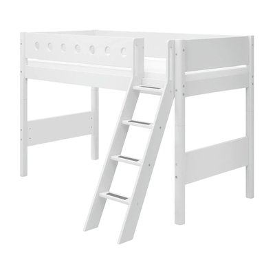 Lit mezzanine évolutif échelle inclinée FLEXA