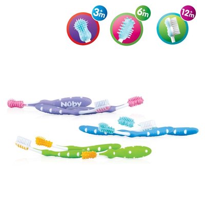 Set évolutif brosse à dents - Nuby NUBY