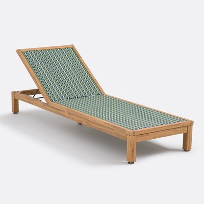 Bain de soleil en acacia et résine tressée, Briana LA REDOUTE INTERIEURS