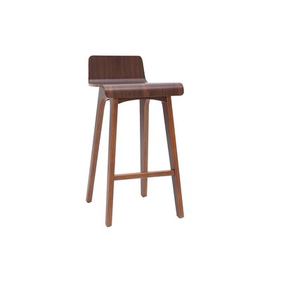 Chaise de bar scandinave en bois H65 cm BALTIK MILIBOO