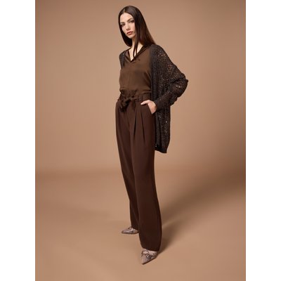 Pantalon palazzo réalisé en tissu fluide mélange viscose OLTRE