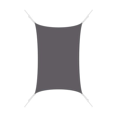 Voile d'ombrage rectangle 3 x 4,5m JARDINDECO