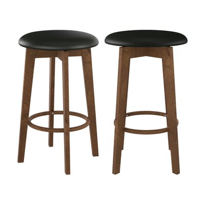 Lot de 2 tabourets pour îlot central 66 cm en tissu - VAHINA RENDEZ-VOUS DÉCO