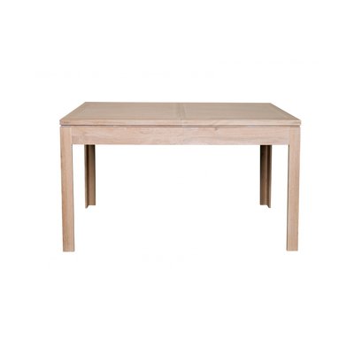 Table carrée extensible en chêne blanchi L140/200 - BOSTON HELLIN, DEPUIS 1862