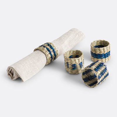 Lot de 4 ronds de serviettes en herbier, Jakar LA REDOUTE INTERIEURS