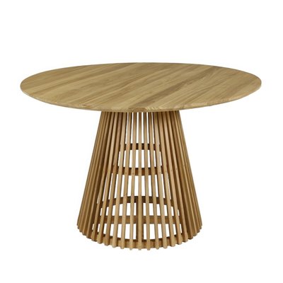 Table ronde en teck noir 120 cm KAMALA ZAGO
