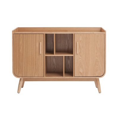 Buffet scandinave en bois 2 portes L122 cm HALLEN MILIBOO