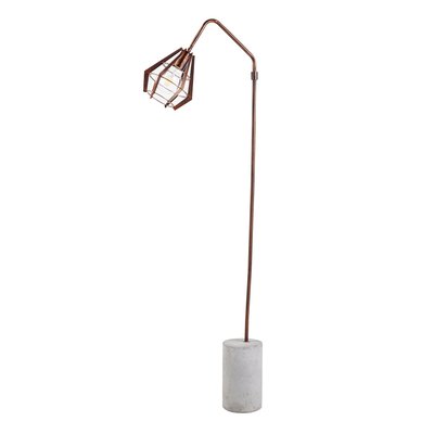 Lampadaire Intérieur Arc Métal Ciment RUSTICA TEAMSON HOME