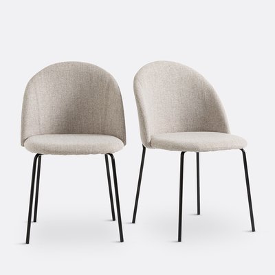 Lot de 2 chaises tissu chiné, Nordie LA REDOUTE INTERIEURS
