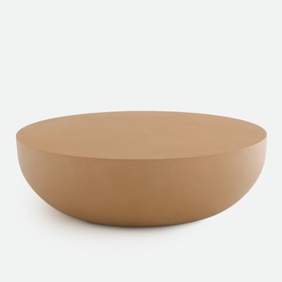 Table basse monobloc, ciment, diamètre 100 cm, EZRELA LA REDOUTE INTERIEURS