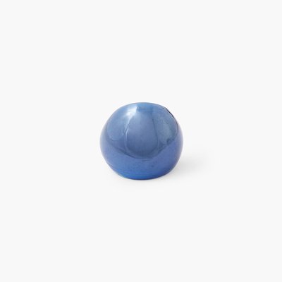 Grosse bague en verre bleu BALABOOSTE