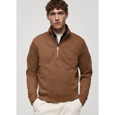Sweat-shirt regular-fit col zippé MANGO MAN