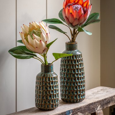 Set of 2 Reno Reactive Glaze Vases SO'HOME