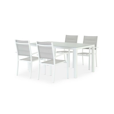 Salon de jardin, 4 chaises, TOKYO DEFORA HOME
