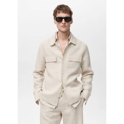Surchemise 100 % lin poches MANGO MAN