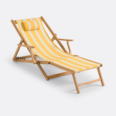 Chaise longue acacia e tela, Veniza LA REDOUTE INTERIEURS