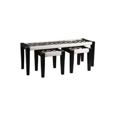 Ensemble berbère banc et tabourets AUBRY GASPARD