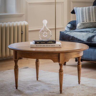 Hayes Vintage Inlaid Wood Coffee Table SO'HOME