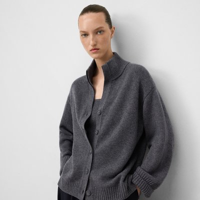 Cardigan col roulé en laine mérinos ADOLFO DOMINGUEZ