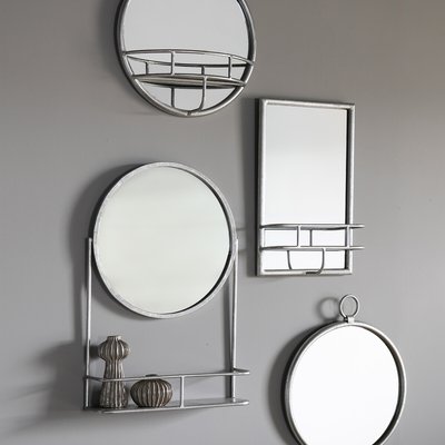 48cm Silver Rectangle Mirror SO'HOME