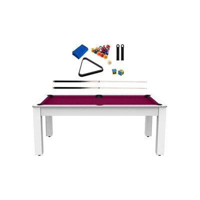 Billard convertible table 8 personnes Arizona + pack d'accessoires JARDINDECO