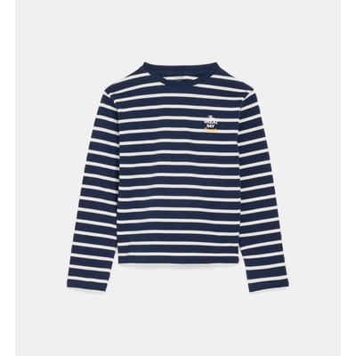 T-shirt droit tambourg à rayures coton CADET ROUSSELLE