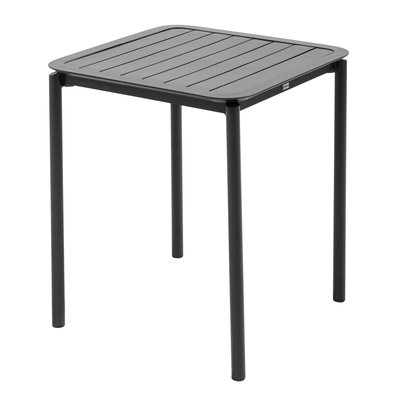 Table de terrasse carrée 70 x 70 cm en aluminium, ALMADA OVIALA