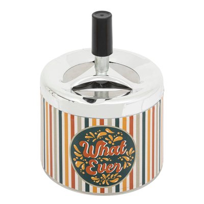 Cendrier rond vintage, métal ATMOSPHERA