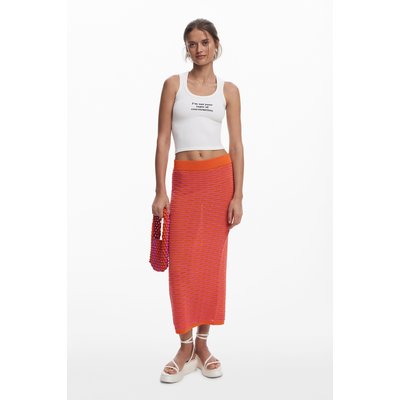 Jupe midi à texture ondulée DESIGUAL